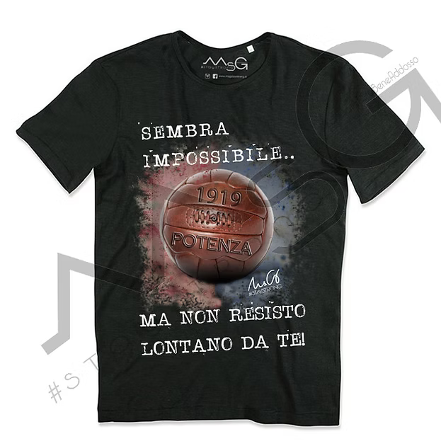 T-shirt Sembra Impossibile Nera Uomo