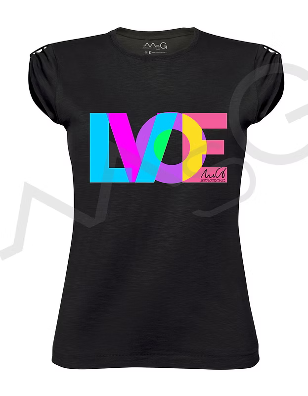 T-shirt LOVE Nero
