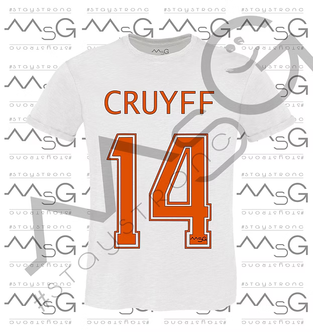 T-Shirt Cruyff 14 Bianca Uomo