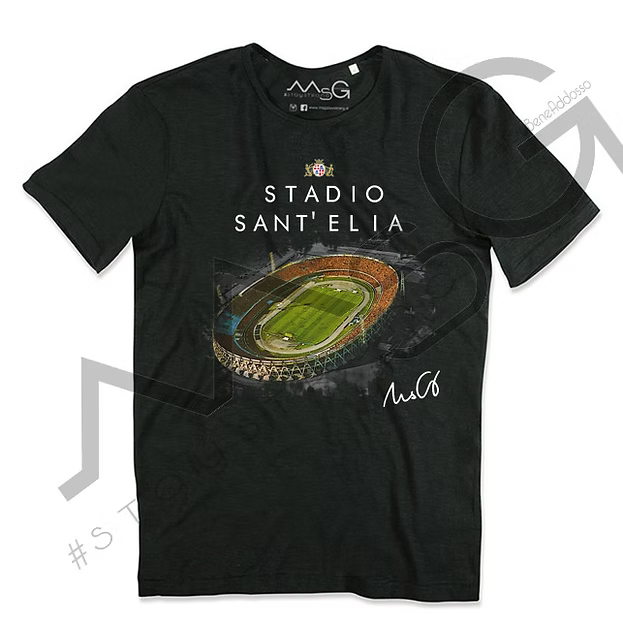 T-Shirt - "Stadio Sant'Elia" Nero