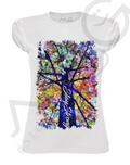 T-shirt Flowers Bianco