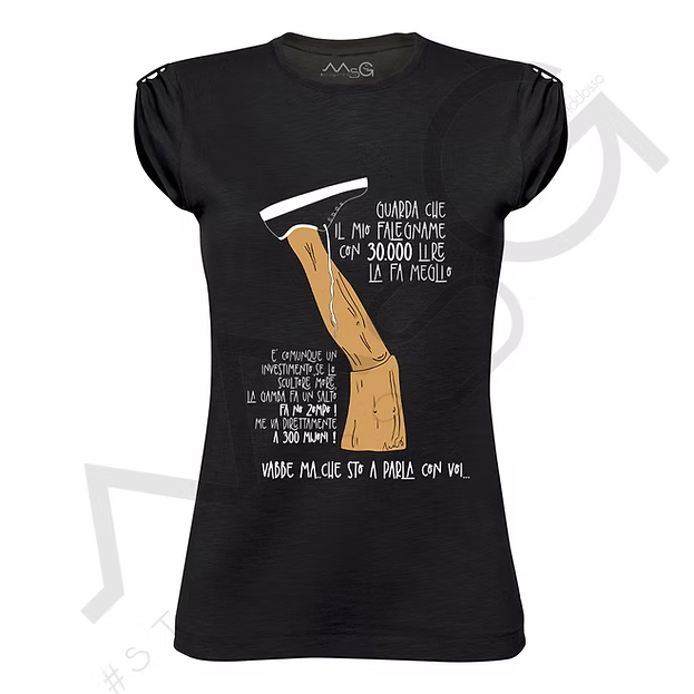 T-Shirt Garpez Nera Donna