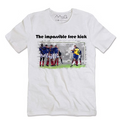 T-shirt "The impossible free kick" Bianca Uomo