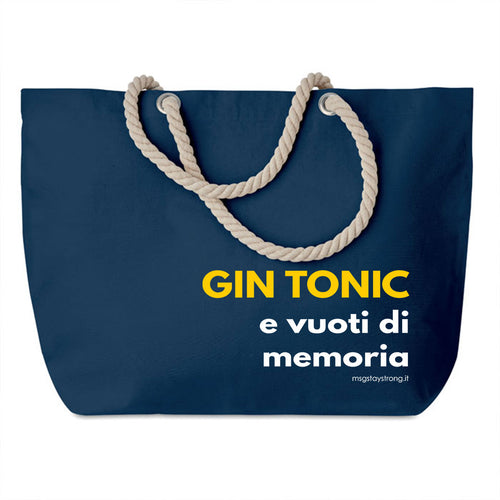 Borsa MARE MsG - Gin Tonic e VUOTI DI MEMORIA