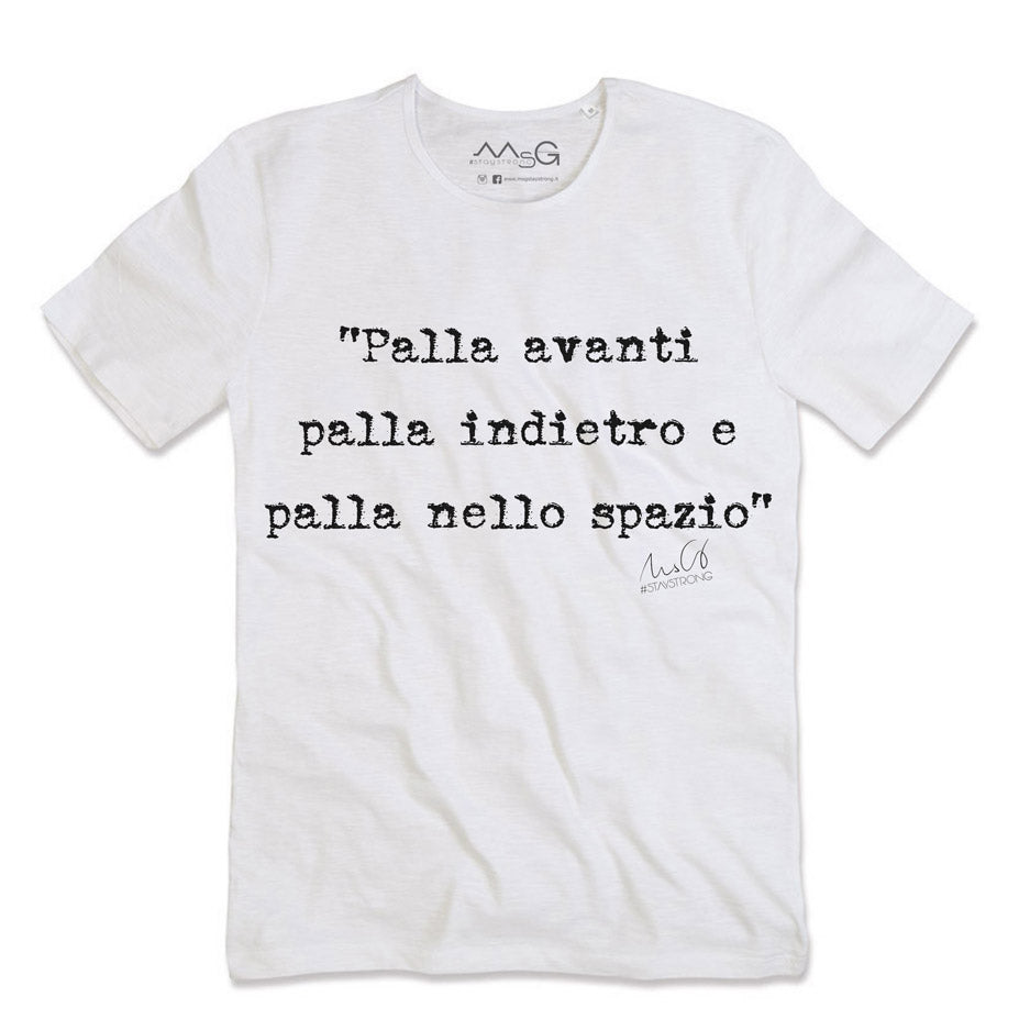 T-Shirt "Palla avanti palla indietro" Bianco