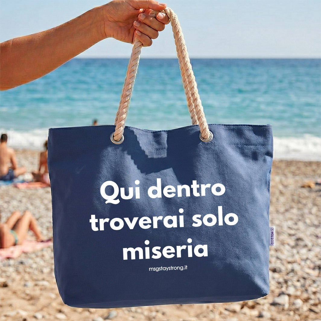 Borsa MARE MsG - Troverai solo miseria NO