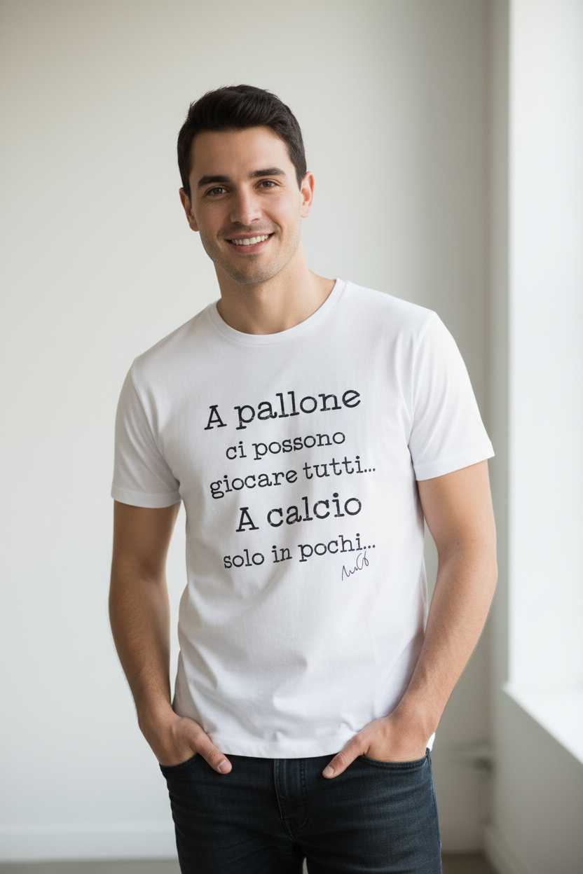 T-Shirt "A Pallone Ci Possono Giocare Tutti"