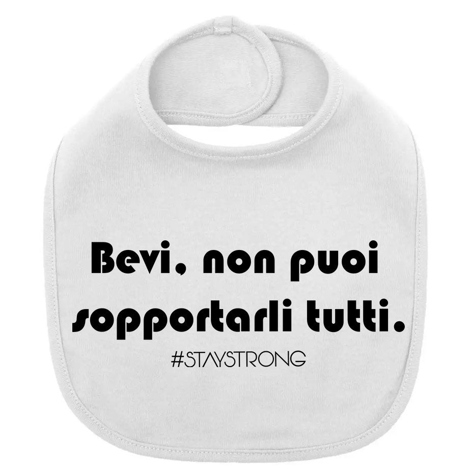 Bavaglino "Bevi" Neonato: Idea Regalo Nascita