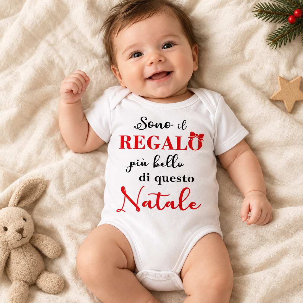Body Neonato "Il Regalo più Bello di Natale"