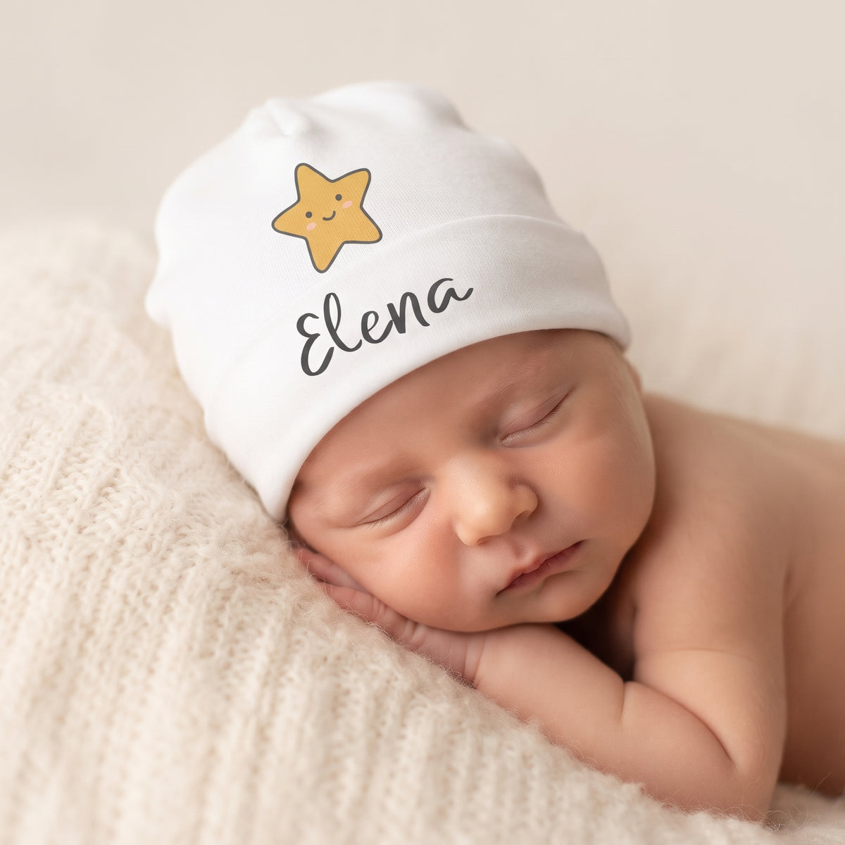 Cappellino Neonato Personalizzato con Nome