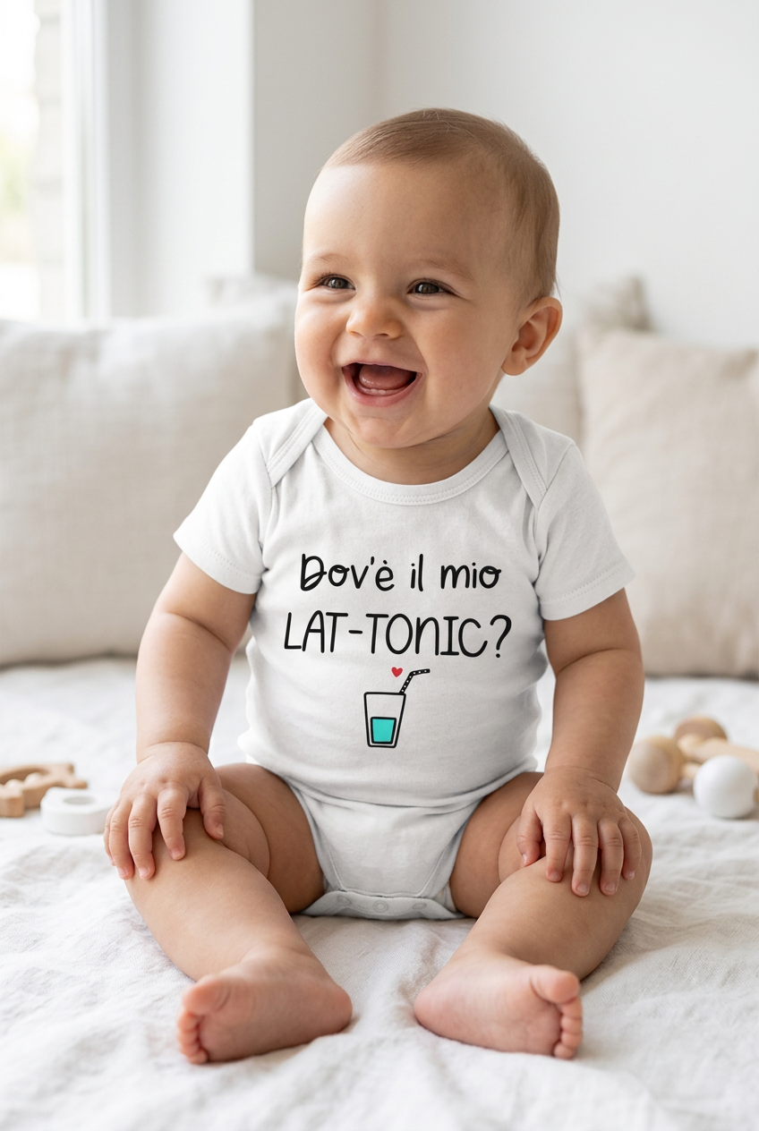 Body Neonato "Dov'è il mio LAT-TONIC?"