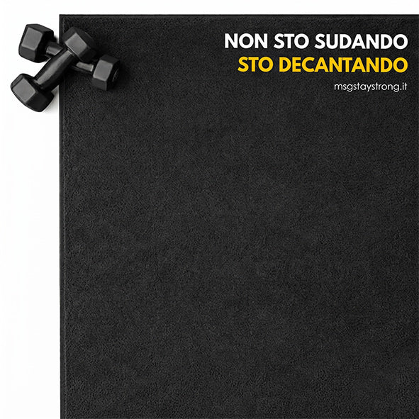 Telo Palestra in Microfibra 50x100 – “Sto dacantando..." NO