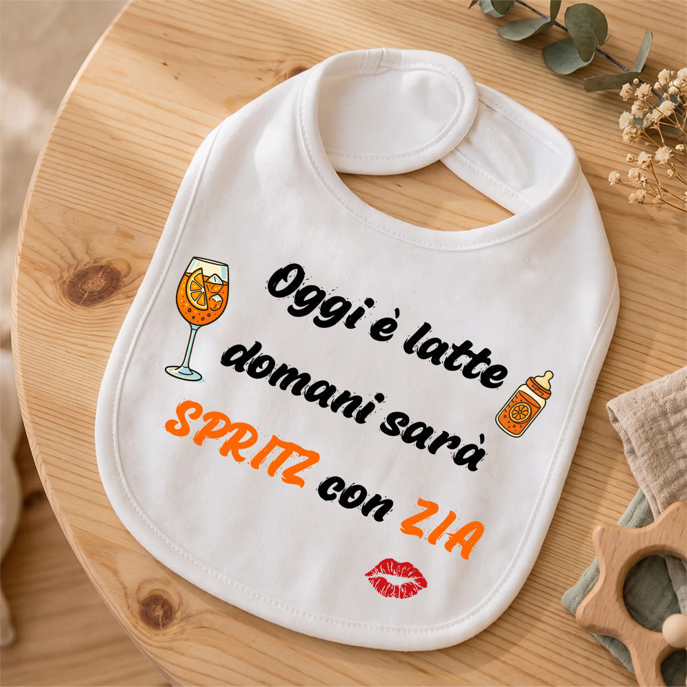 Bavaglino "Oggi è Latte" Neonato: Idea Regalo Nascita