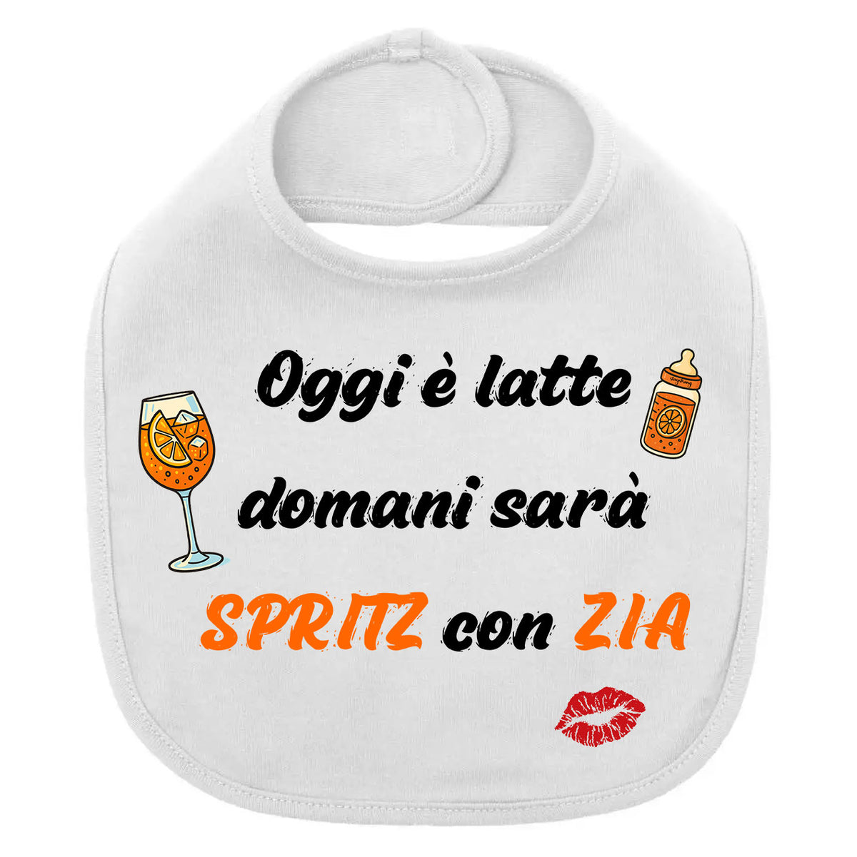 Bavaglino "Oggi è Latte" Neonato: Idea Regalo Nascita