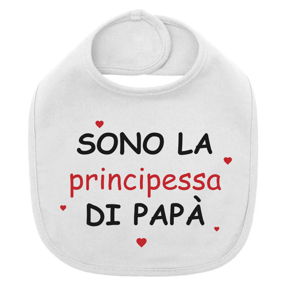 Bavaglino "Principessa di Papà" Neonato: Idea Regalo Nascita Senza busta regalo