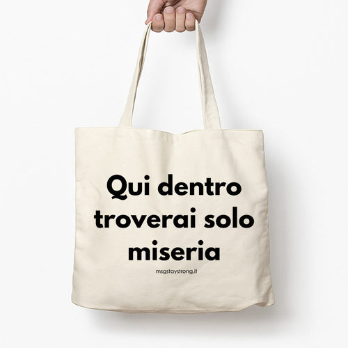 Shopper - Solo miseria – MsG #StayStrong NO