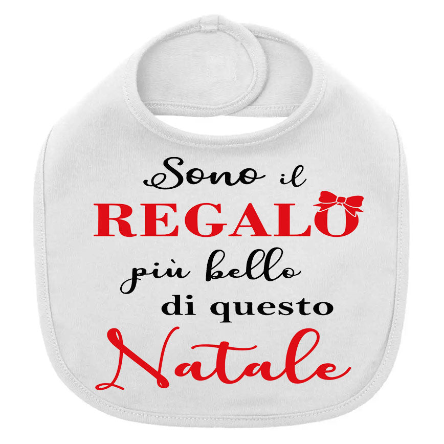Bavaglino "Il Regalo più Bello di Natale" Neonato: Idea Regalo Nascita
