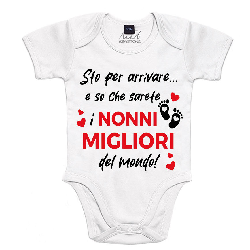 Body Neonato "Nonni Migliori del Mondo"