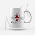 Tazza "Di padre in figlio" Tazza bianca Rosso Neri