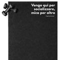 Telo Palestra in Microfibra 50x100 – "Vengo qui per socializzare"