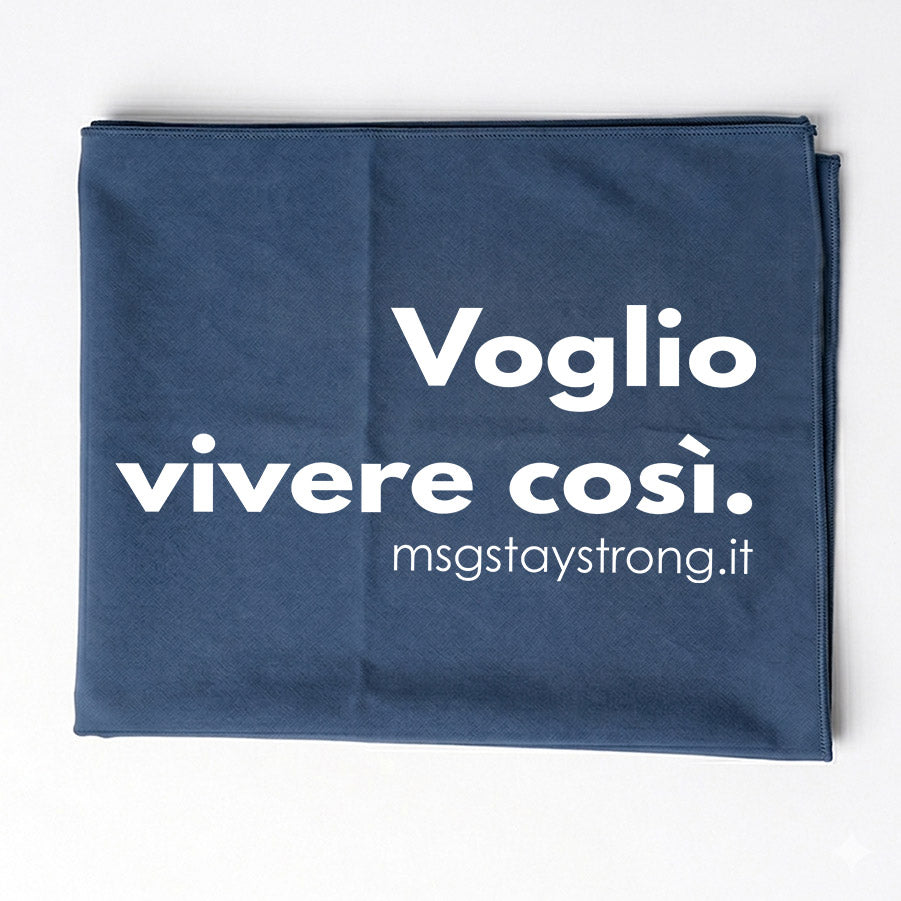 Kit Mare Telo + Borsa "Voglio vivere cosi" – MsG #StayStrong