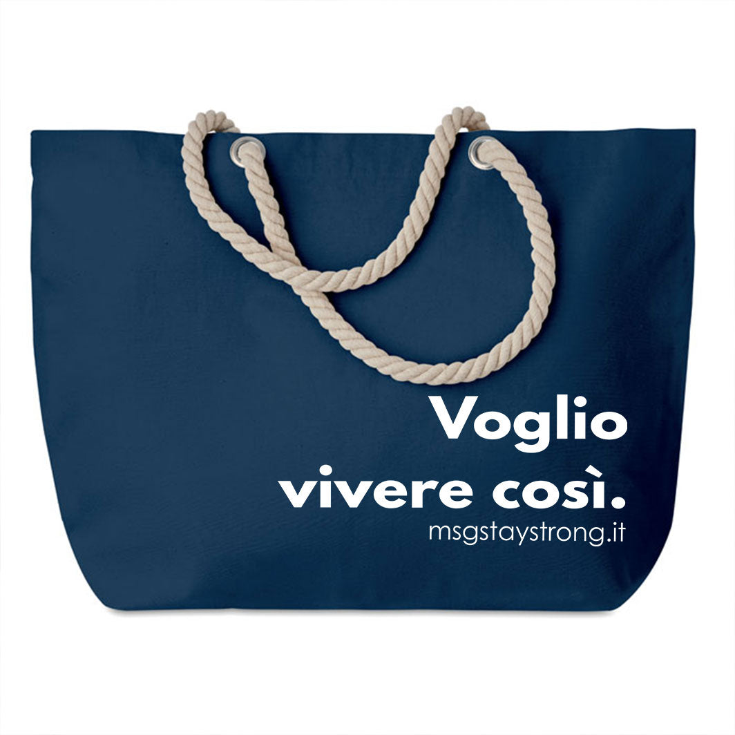 Kit Mare Telo + Borsa "Voglio vivere cosi" – MsG #StayStrong
